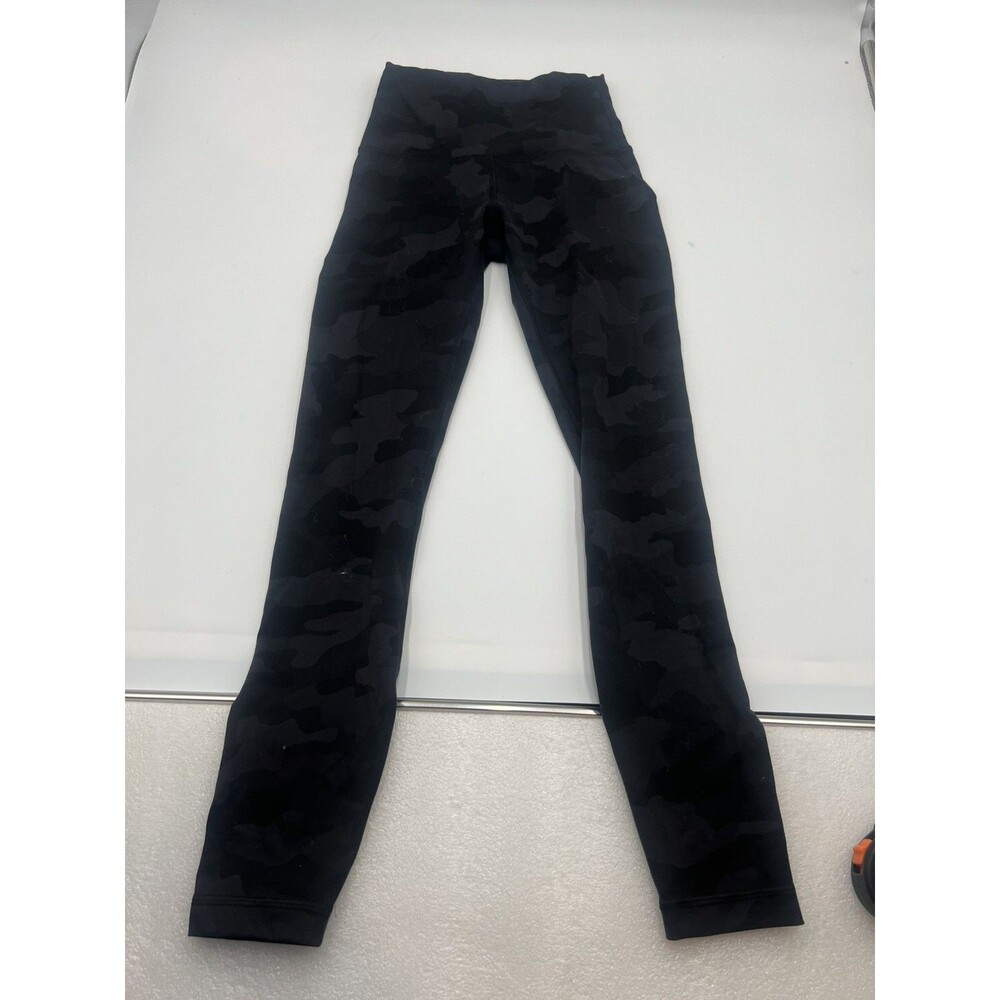 Lululemon Wunder Train High-Rise Tight 25 black Camo Womens Size 2 W5CQNS